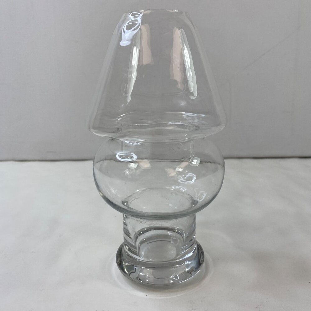 Mushroom-Style Candle Hurricane Holder Detachable Top Tea Lights Small